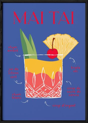 Affiche Cocktail Mai Tai 2 3