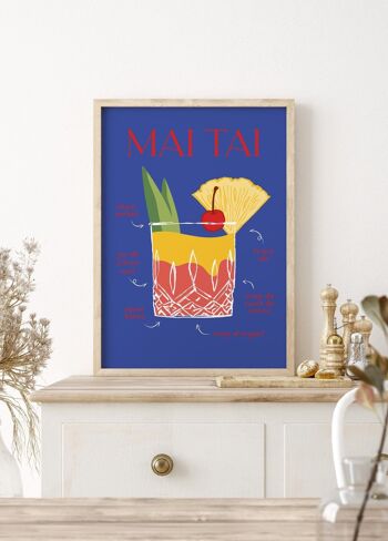 Affiche Cocktail Mai Tai 2 4