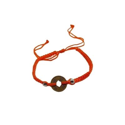 Vie Naturals Beach Bracelet, Symbols, Orange