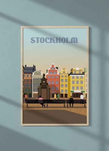 Affiche ville Stockholm 1