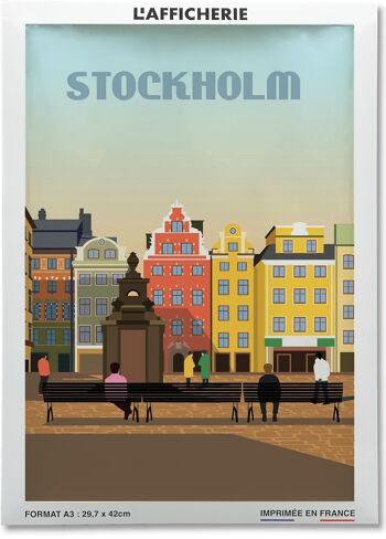 Affiche ville Stockholm 2