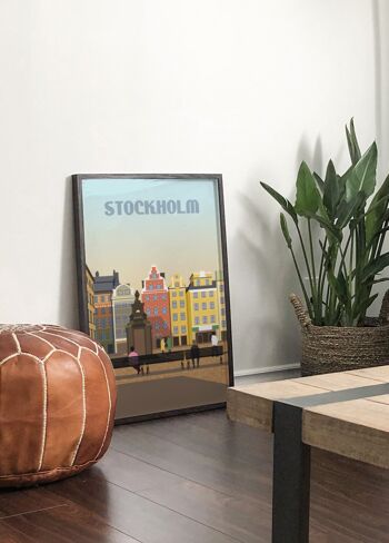Affiche ville Stockholm 4
