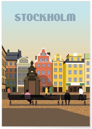 Affiche ville Stockholm 5