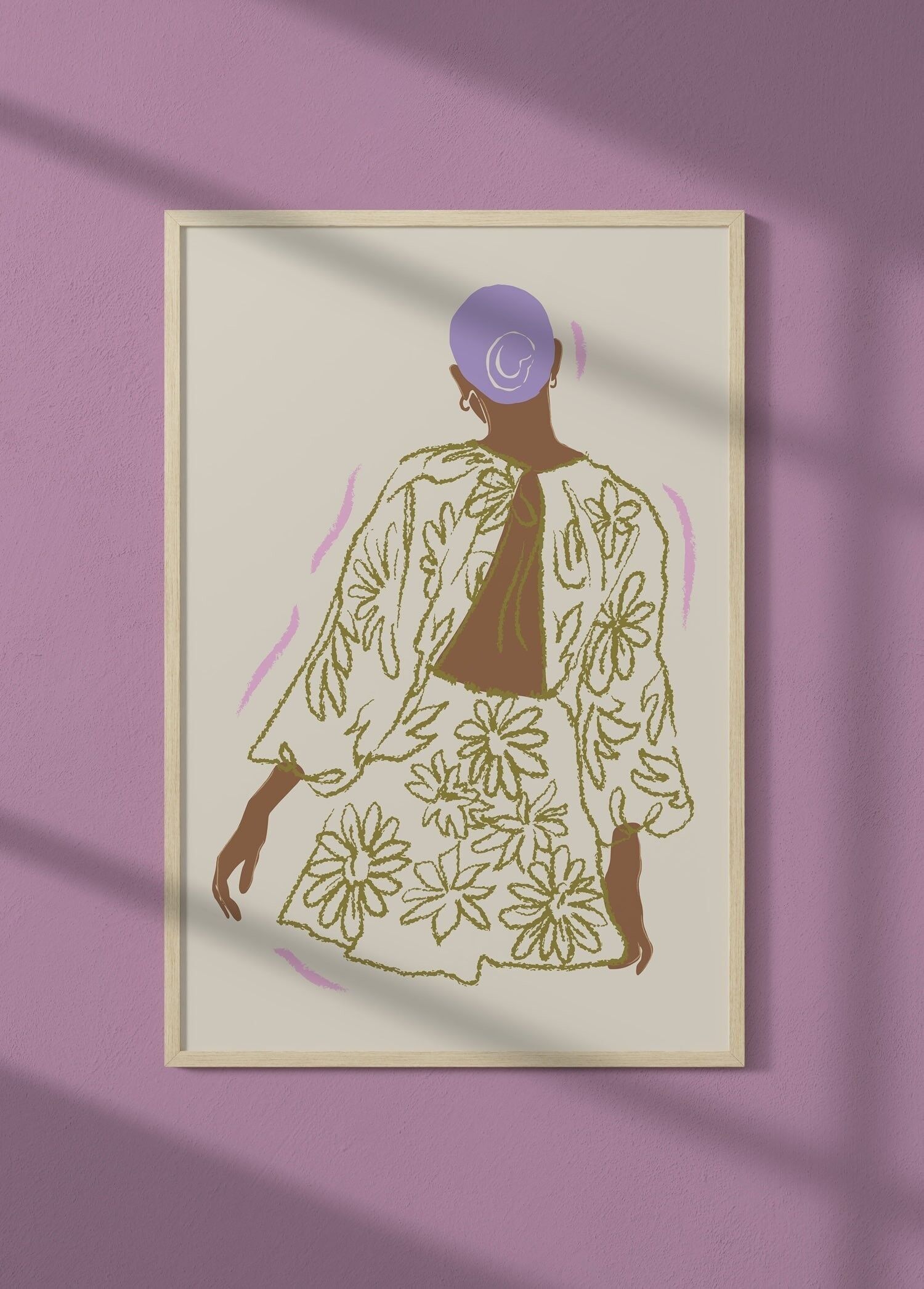 Poster La donna con i fiori