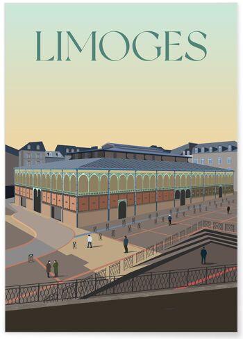 Affiche ville Limoges 4 5