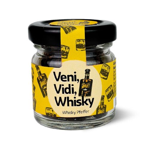 Whisky Pfeffer "Veni, Vidi, Whisky" Mini Glas