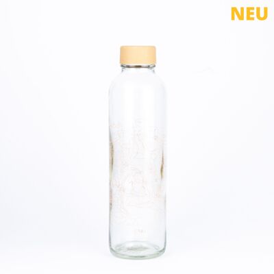 Glass drinking bottle - CARRY Bottle INHALE & EXHALE 0.7l