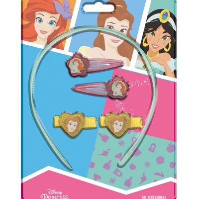 Disney Princess - Ensemble bandeau + 4 épingles à cheveux