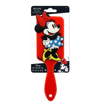 Disney Classics - Brosse à cheveux pour enfants avec silicone Minnie 3D 2