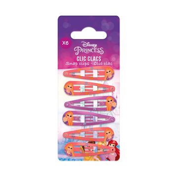 Disney Princess - Clic Clac Hairpins Print x6 2 variantes 2