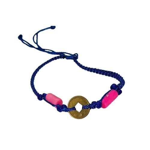 Vie Naturals Beach Bracelet, Ancient, Dark Blue