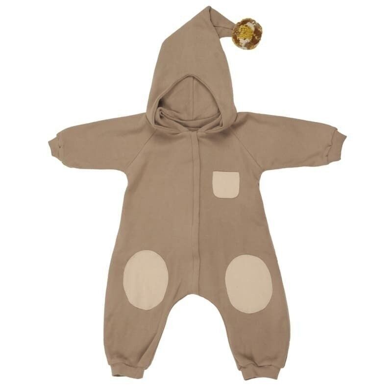 Oversize BOHO hooded jumpsuit 2.0 TOG Caffe Latte