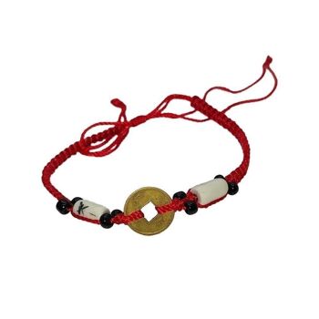 Bracelet de plage Vie Naturals, ancien, rouge 3