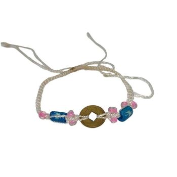 Bracelet de plage Vie Naturals, ancien, blanc 4