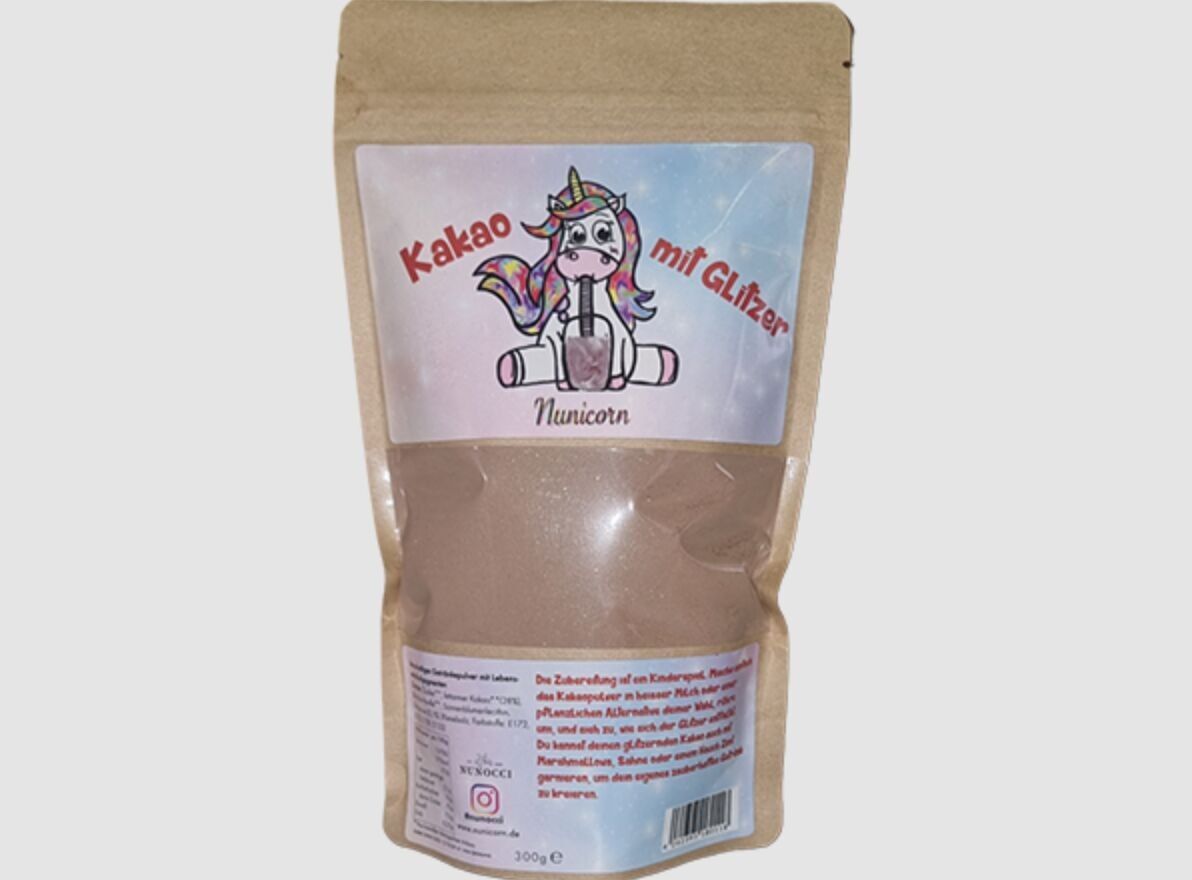 Nunicorn cacao con glitter