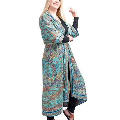 Kimono lungo con maniche a 3/4 taglie forti