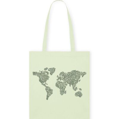 Tote Bag World Map