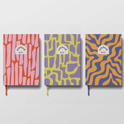 Graphic Hardback Lined Notebook by Yop & Tom