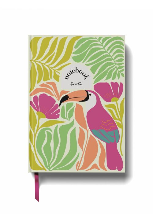 Lined Notebook Hardback - Toucan Tapestry