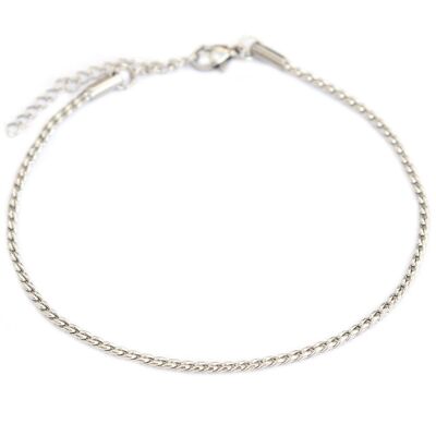 Silver anklet fine chain