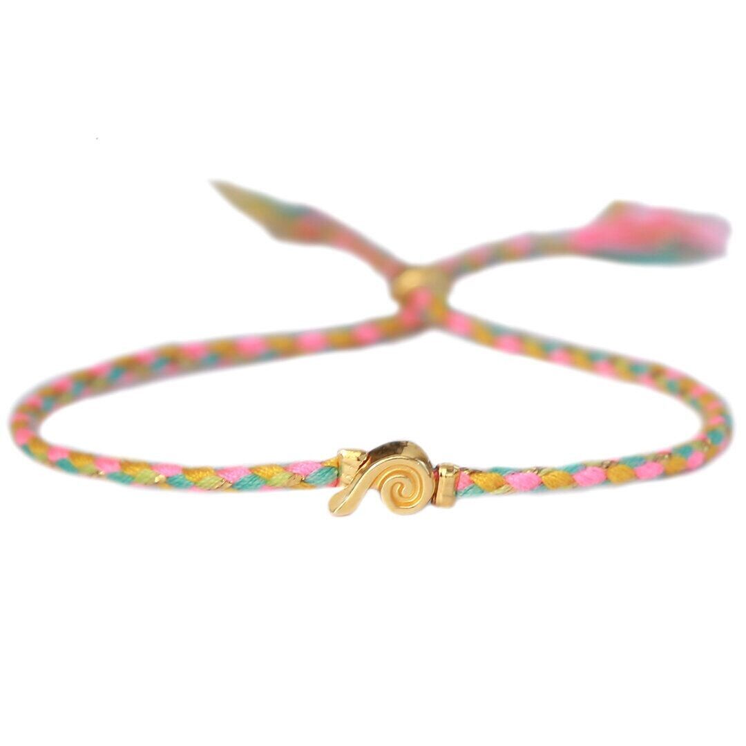 Pulsera ondulada rosa