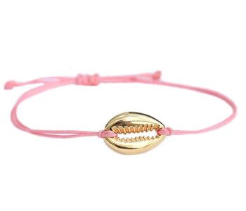 Bracelet corail or coquillage 1