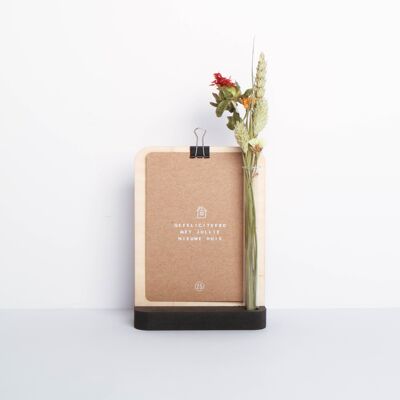 Clipboard with vase