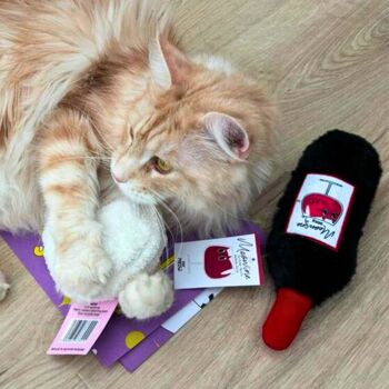 Les accords parfaits de MyMeow : ensemble de jouets pour chat vin et fromage 2