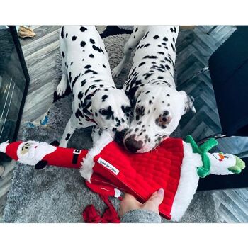 WufWuf Père Noël et bonhomme de neige se cachent dans un jouet interactif cube 9