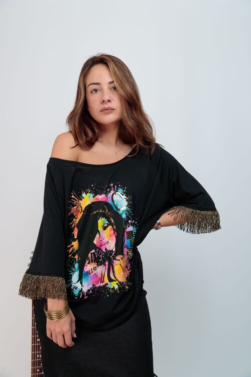 Camiseta de Mujer Flecos Amy Festival