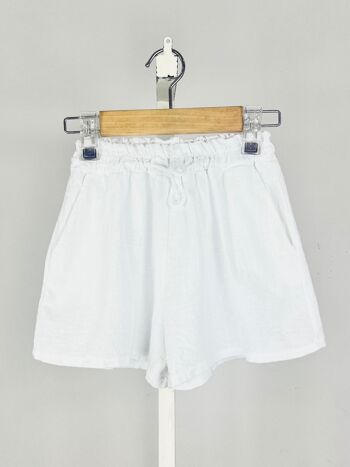 Short en lin et coton mélangé pour fille 6