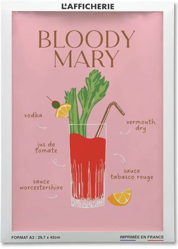 Affiche Cocktail Bloody Mary 2 2