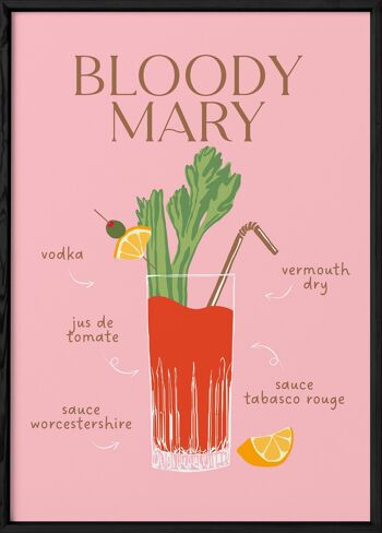 Affiche Cocktail Bloody Mary 2 3