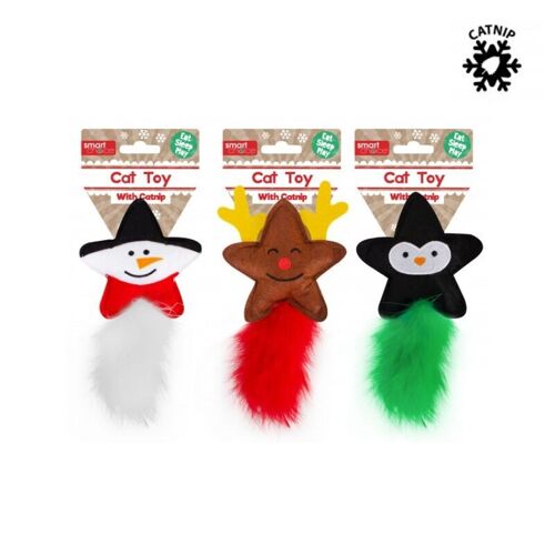 MyMeow & Smart Choice Festive Felt Catnip Cat Toy Set, 3 Pack