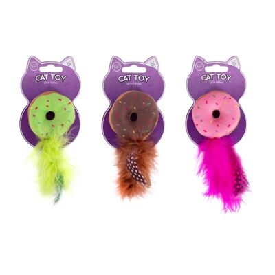 MyMeow & World of Pets Donut-Shaped Catnip Cat Toy, 3 Pack