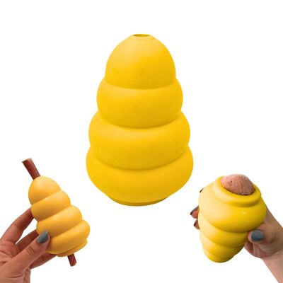WufWuf Power Chewer Bell: juguete masticable dispensador de golosinas extremadamente resistente