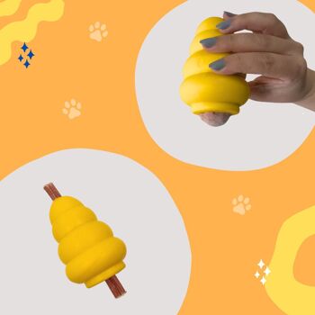 WufWuf Power Chewer Bell : Jouet à mâcher distributeur de friandises extrêmement résistant 7