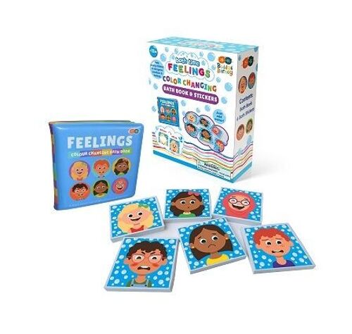 Color Changing Bath Book & Stickers - Feelings