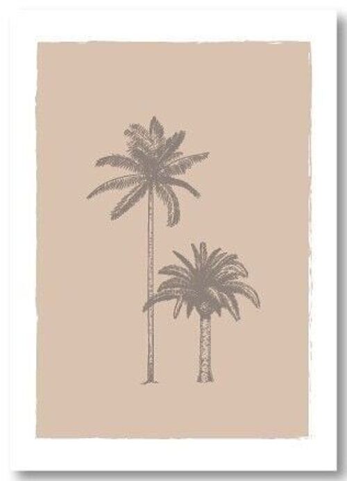 Wenskaart  Palmtrees