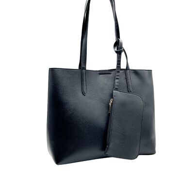 Cressida Large Faux Leather Tote Shopper Bag with Purse