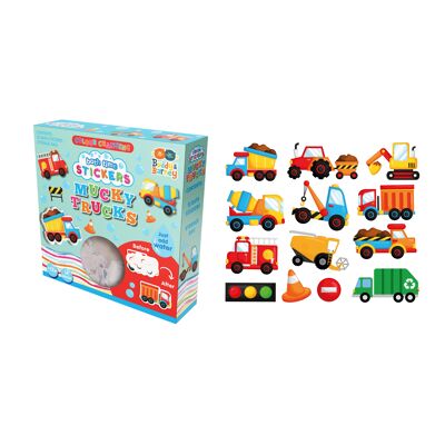 Color Changing Bath Stickers - Mucky Trucks