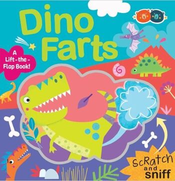 Livre à gratter et à renifler - Dino Farts