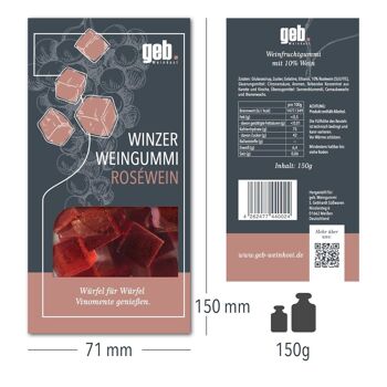 WinzerWeingummi - Vin rosé, 150g 2