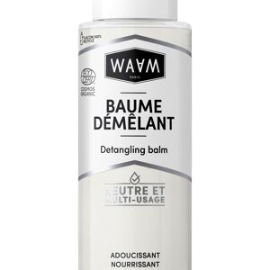 WAAM Cosmetics – Baume Démêlant – Soin Démêlant cheveux à rincer – Certifié BIO ECOCERT – Vegan – 400ml