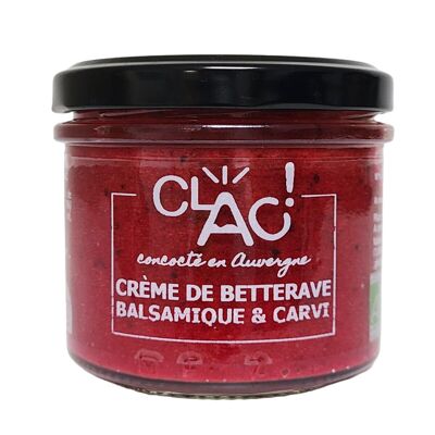Rote-Bete-Creme mit Balsamico-Essig und Kümmel