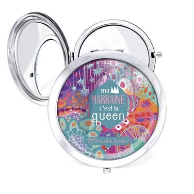 Abysses Godmother pocket mirror - Silver