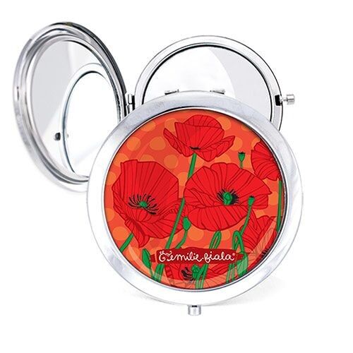 Miroir de poche Poppy - Argent