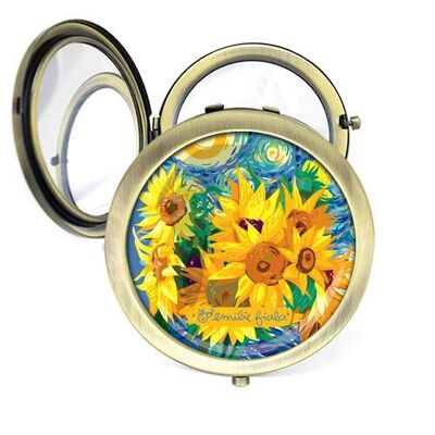 Van Gogh pocket mirror - Antique bronze