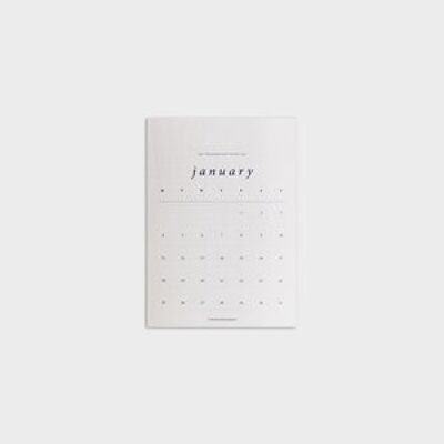 2021 White Desk Calendar