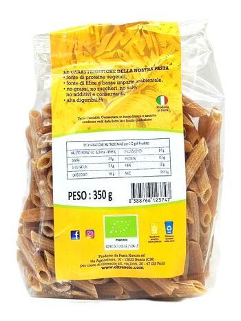 PENNE DE PÂTES MULTI-GRAINS BIO 350 g (TEFF, AMARANTH, QUINOA, MAI, RIZ) 3